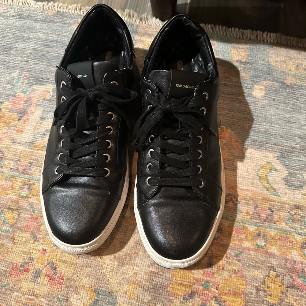 Karl Lagerfeld Black and White Men's Sneakers